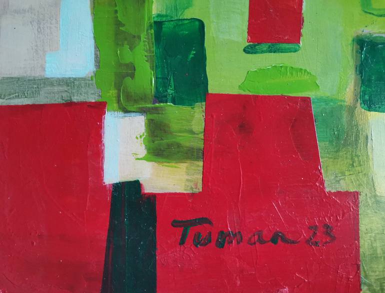 Original Abstract Home Painting by Amalya  Nane Tumanian