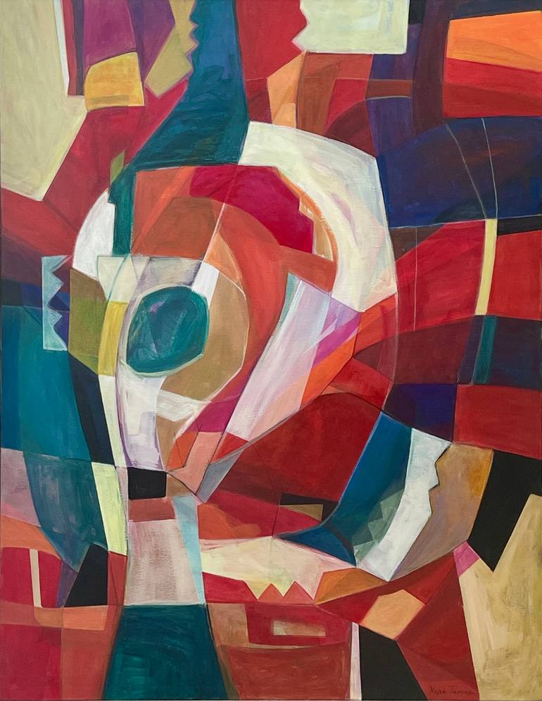 Original Abstract Painting by Amalya Nane Tumanian | Abstract Expressionism Art on Canvas | Seed, Nature and Architecture-II