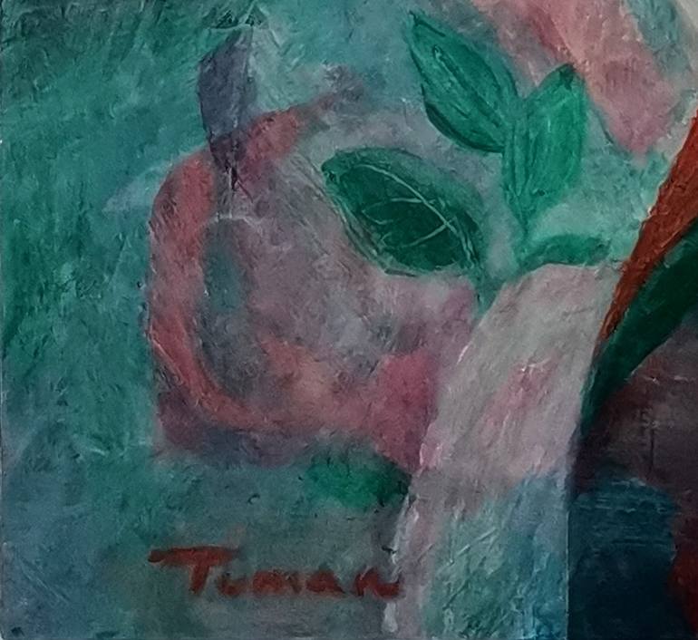 Original Abstract Expressionism Love Painting by Amalya  Nane Tumanian