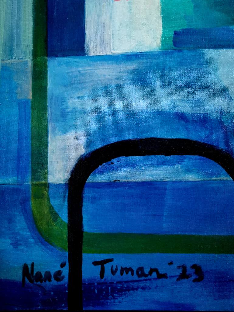 Original Abstract Still Life Painting by Amalya  Nane Tumanian