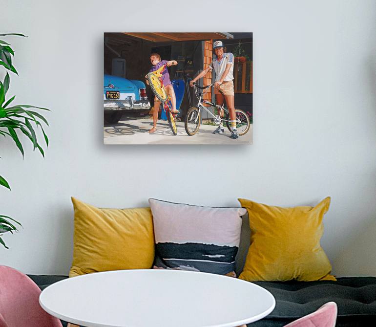 Original Photorealism Family Painting by Michael Ward