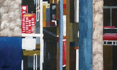 Original Abstract Architecture Paintings by Michael Ward