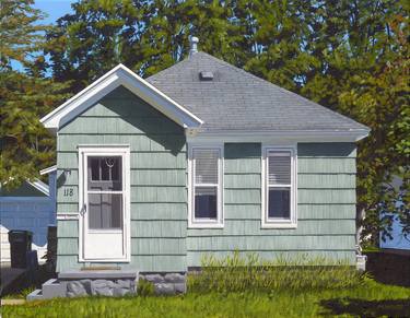 Original Documentary Architecture Paintings by Michael Ward