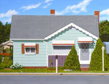 Original Photorealism Architecture Paintings by Michael Ward