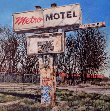Saatchi Art Artist John Sharp; Paintings, “Metro Motel” #art