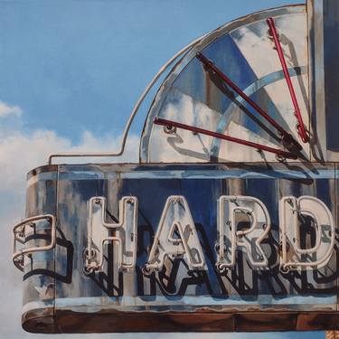 Original Photorealism Architecture Painting by John Sharp