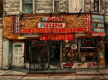 Original Photorealism Architecture Drawings by John Sharp