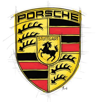 Porsche emblem sketch thumb