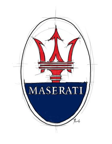 Maserati emblem sketch thumb