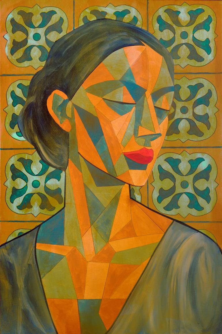 Outer Beauty Reflects Inner Virtue, Callisto Original Painting by wayne williams