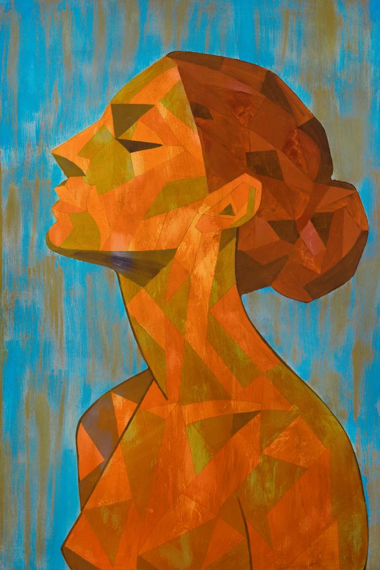 Beauty Belongs to a Compassionate Soul, Alana Original Painting by wayne williams