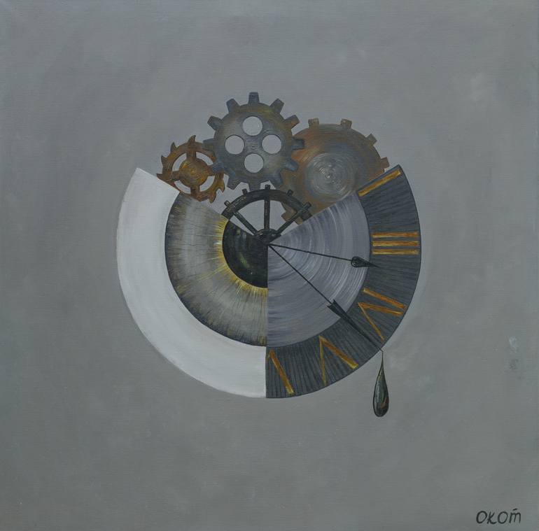Original Abstract Painting by Olga Kot  Abstract Art on Canvas  Time constancy