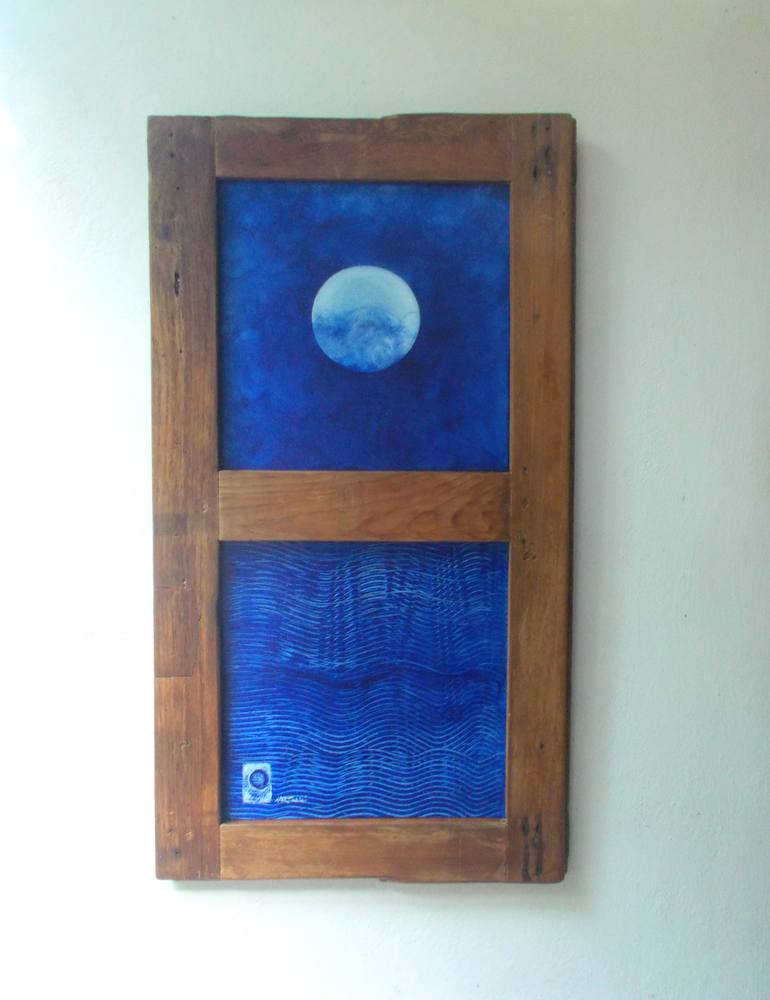 Original Minimalism Landscape Painting by Nartana Thomas Holzweiler