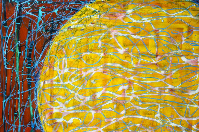 Original Symbolism Geometric Painting by Nartana Thomas Holzweiler