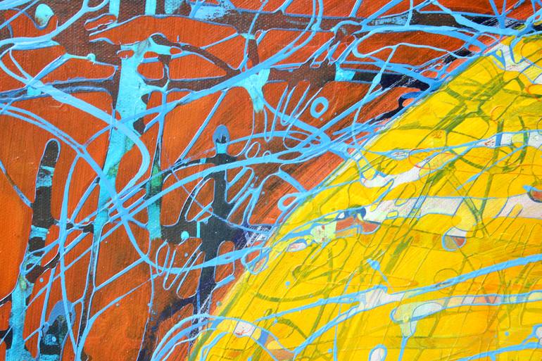 Original Symbolism Geometric Painting by Nartana Thomas Holzweiler