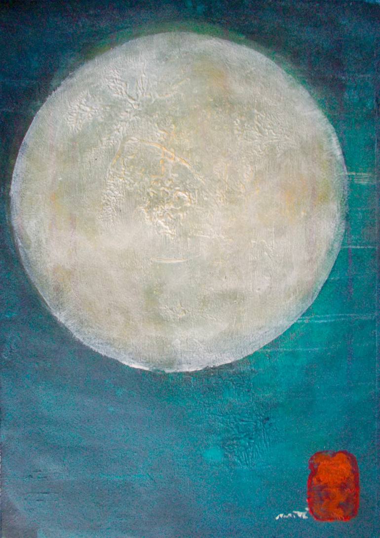 Original Minimalism Landscape Painting by Nartana Thomas Holzweiler