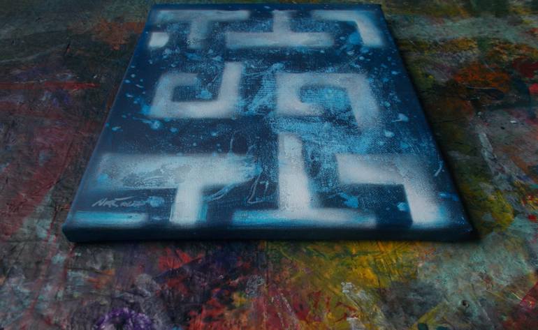 Original Fauvism Abstract Painting by Nartana Thomas Holzweiler