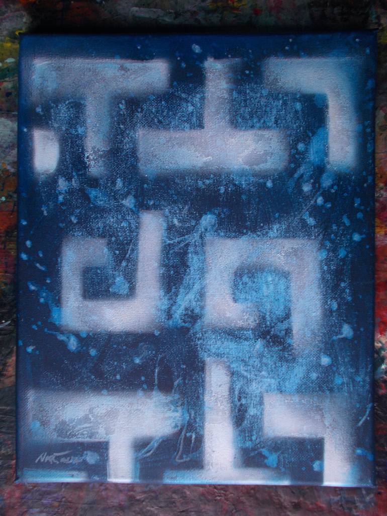 Original Fauvism Abstract Painting by Nartana Thomas Holzweiler