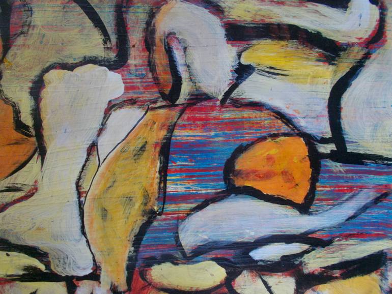 Original Abstract Expressionism Abstract Painting by Nartana Thomas Holzweiler