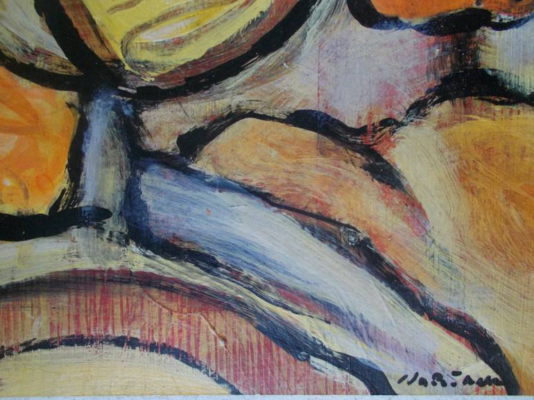 Original Abstract Expressionism Abstract Painting by Nartana Thomas Holzweiler