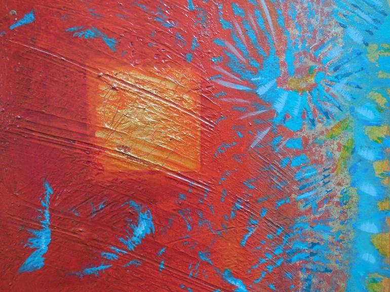 Original Abstract Fantasy Painting by Nartana Thomas Holzweiler