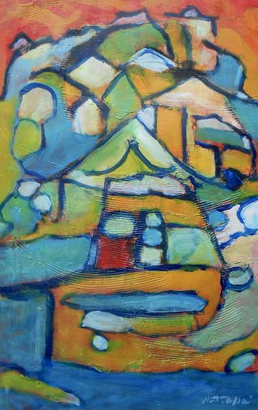 Original Folk Architecture Paintings by Nartana Thomas Holzweiler