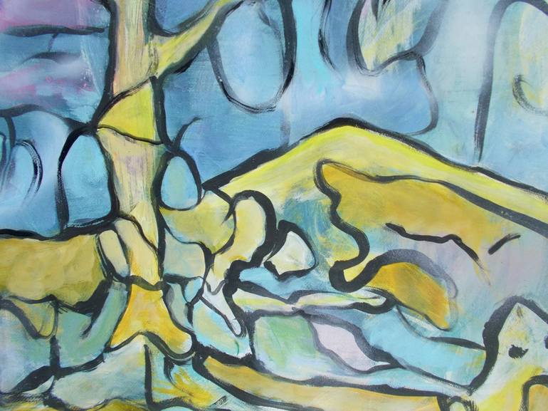 Original Abstract Expressionism Nature Painting by Nartana Thomas Holzweiler