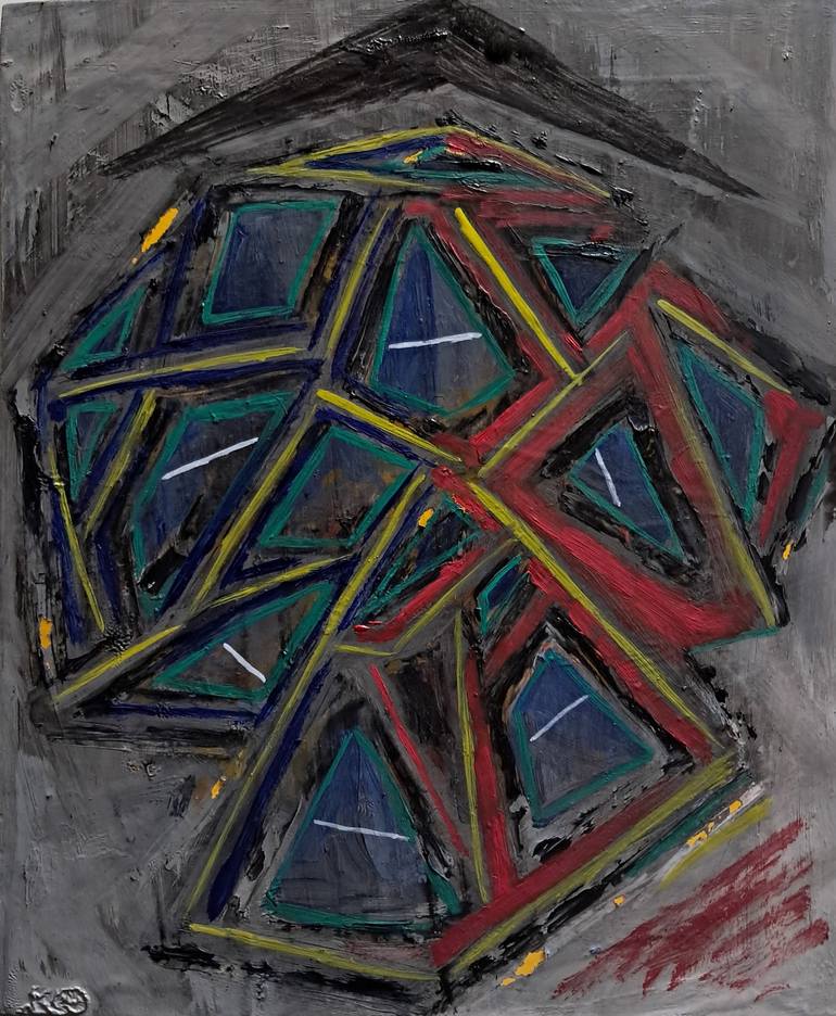 Original Expressionism Abstract Paintings by Cinzia Cremonesi Adam A