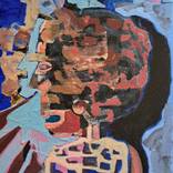 ilpicchiosullatesta -Original Oil Painting Adam A Artwork by Cinzia Cremonesi Adam A