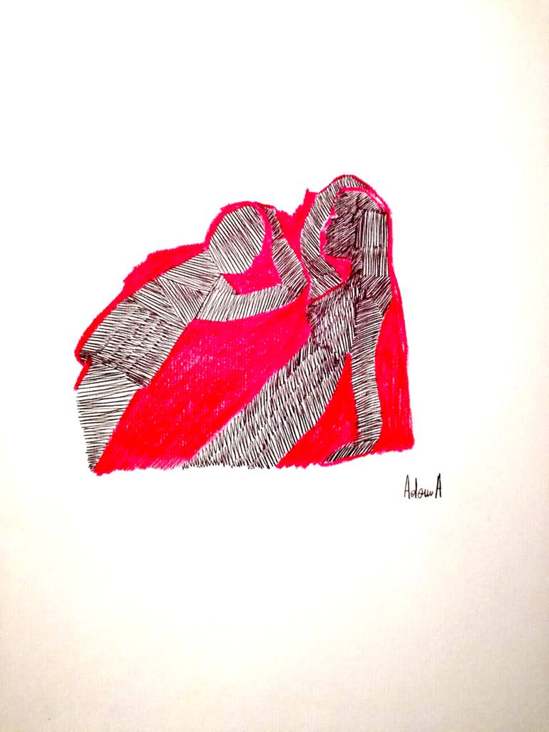 Original Expressionism Love Drawings by Cinzia Cremonesi Adam A