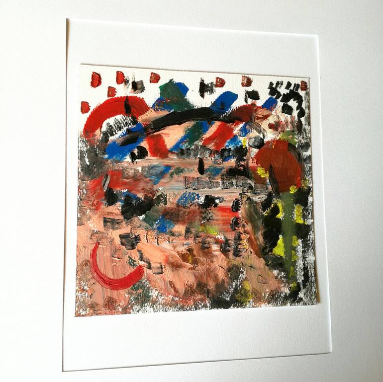 Original Abstract Expressionism Abstract Painting by Cinzia Cremonesi Adam A