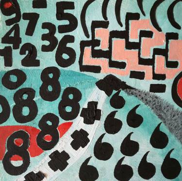 The numbers's room 01 - Original Oil Painting Adam A's Collection Artwork thumb