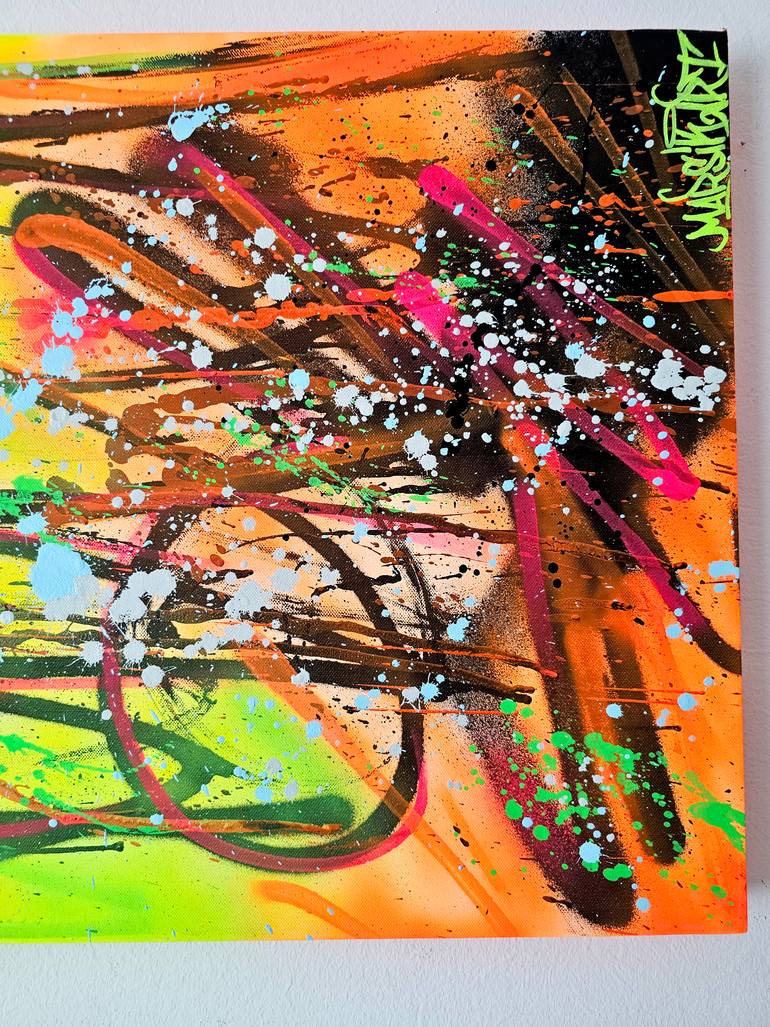 Original Abstract Graffiti Painting by Marsik Art