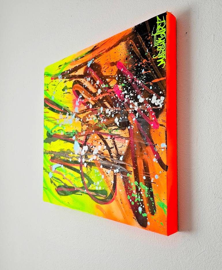 Original Abstract Graffiti Painting by Marsik Art
