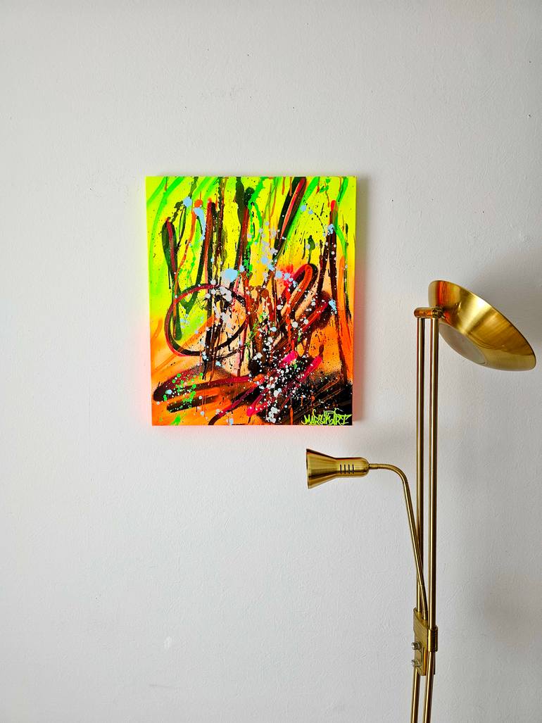 Original Abstract Graffiti Painting by Marsik Art