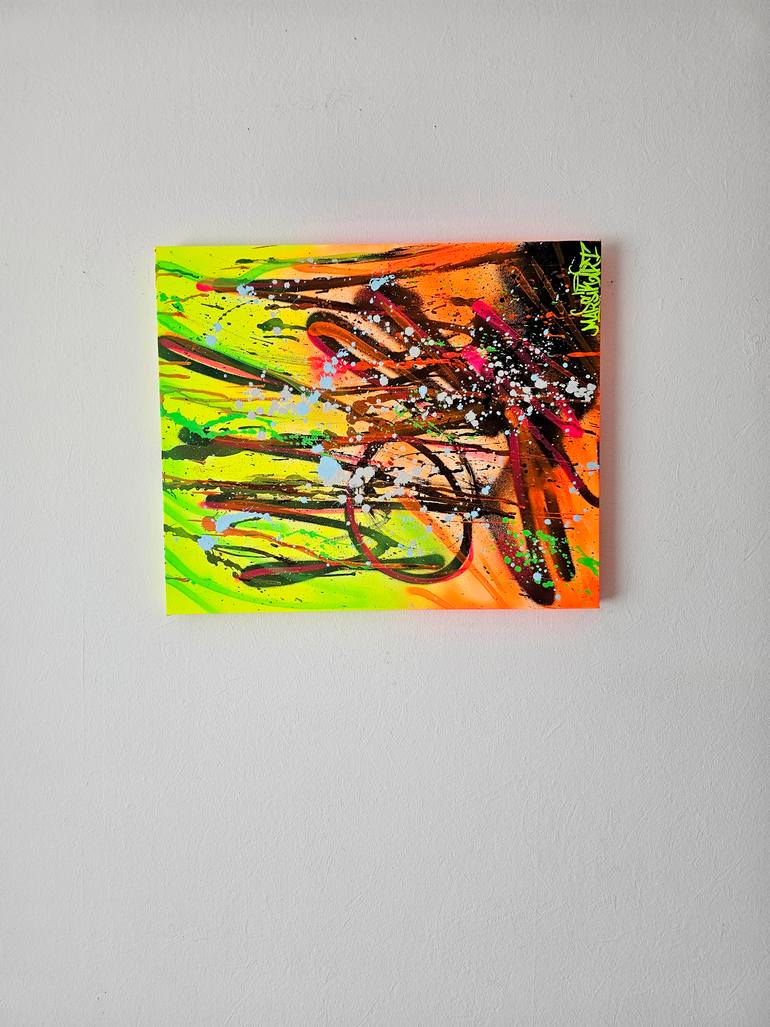 Original Abstract Graffiti Painting by Marsik Art