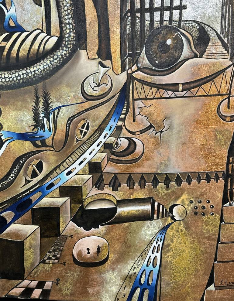 Original Figurative Fantasy Painting by Erol YıLdıRıM