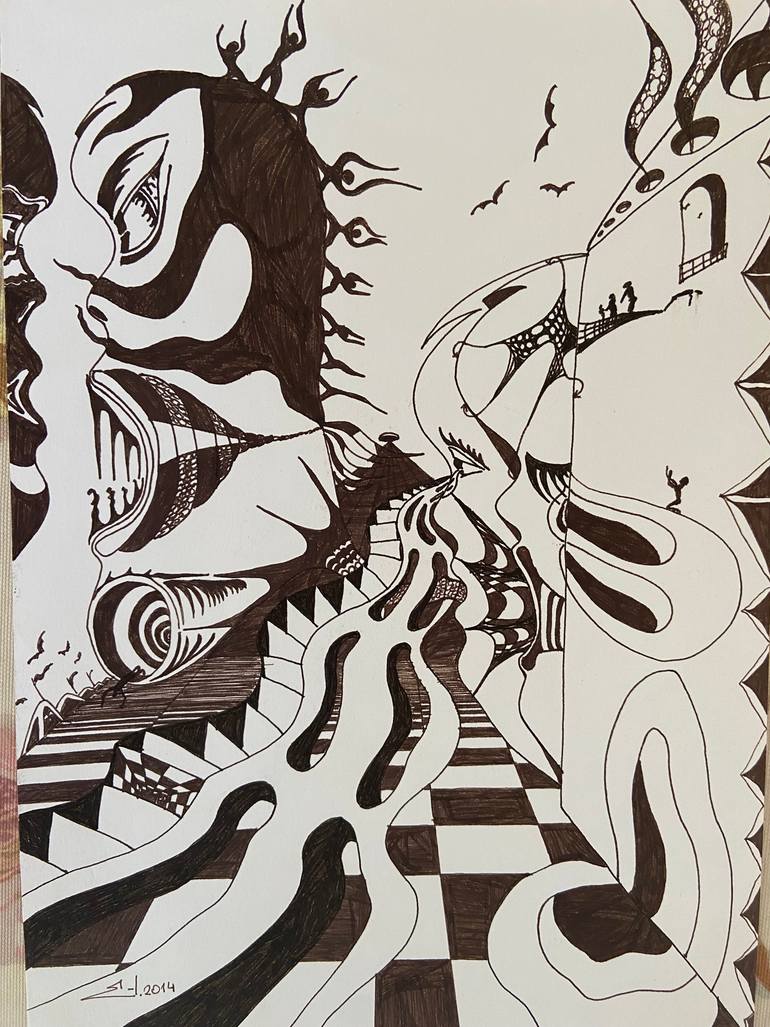 Original Expressionism Abstract Painting by Erol YıLdıRıM