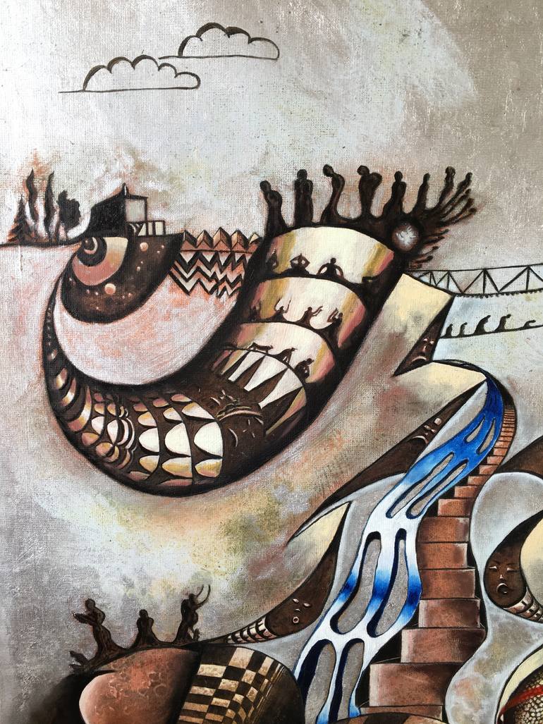 Original Figurative Abstract Painting by Erol YıLdıRıM