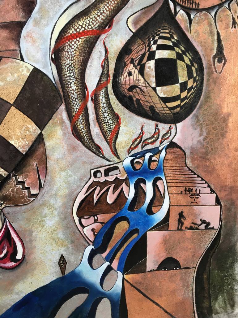Original Figurative Abstract Painting by Erol YıLdıRıM