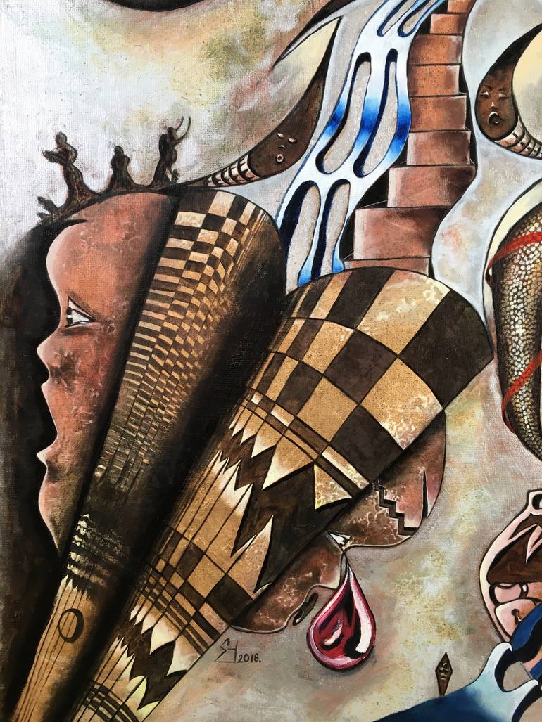 Original Figurative Abstract Painting by Erol YıLdıRıM