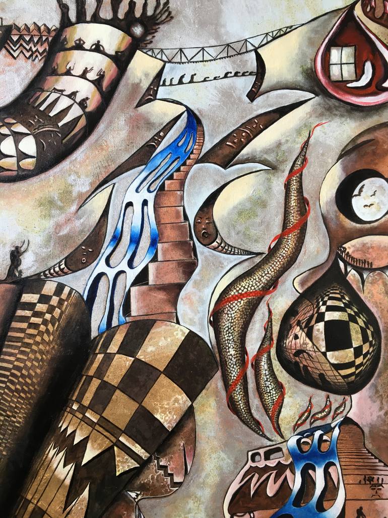 Original Figurative Abstract Painting by Erol YıLdıRıM
