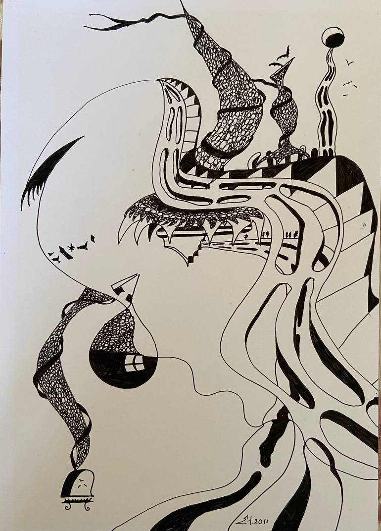 Original Figurative Abstract Painting by Erol YıLdıRıM