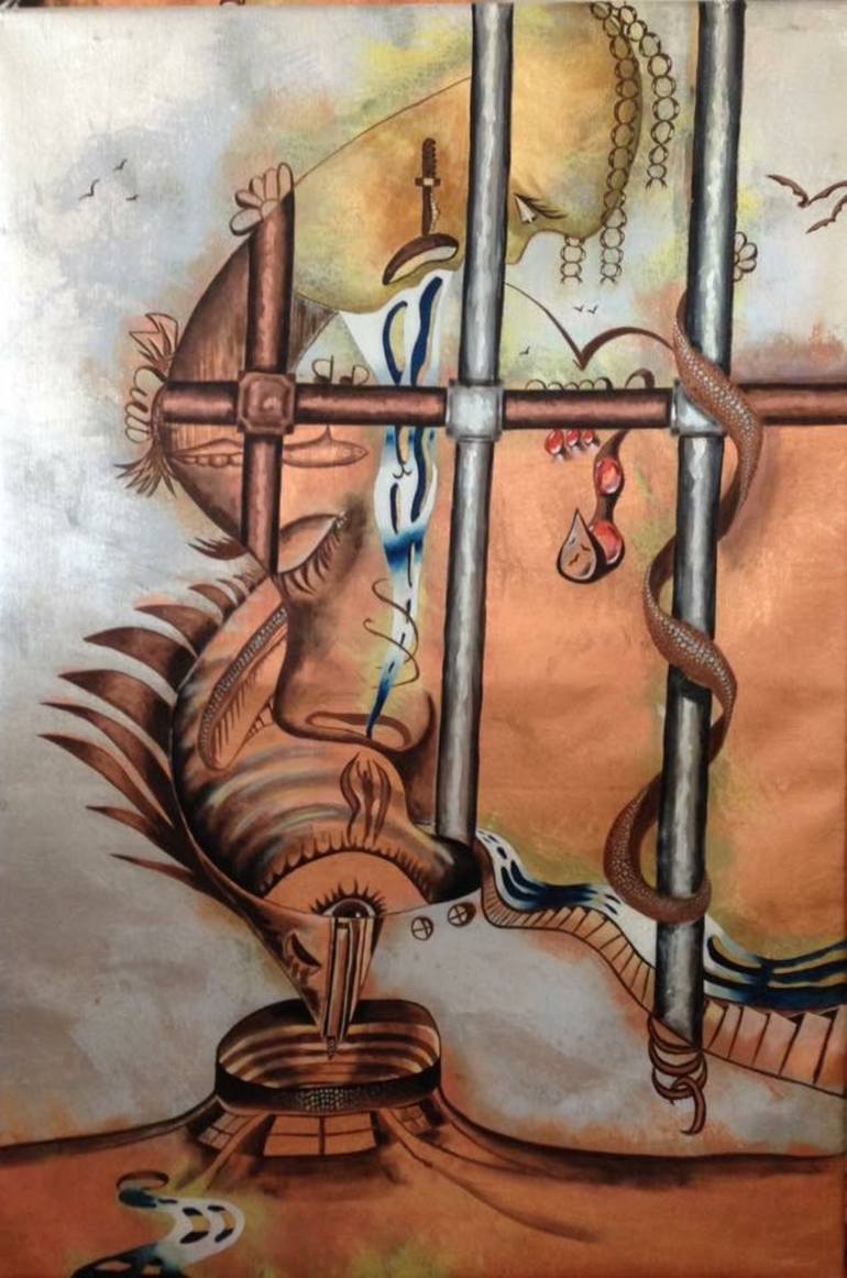 The Prison Painting By Erol Y Ld R M Saatchi Art   5839361 DVJCPBCA 7 