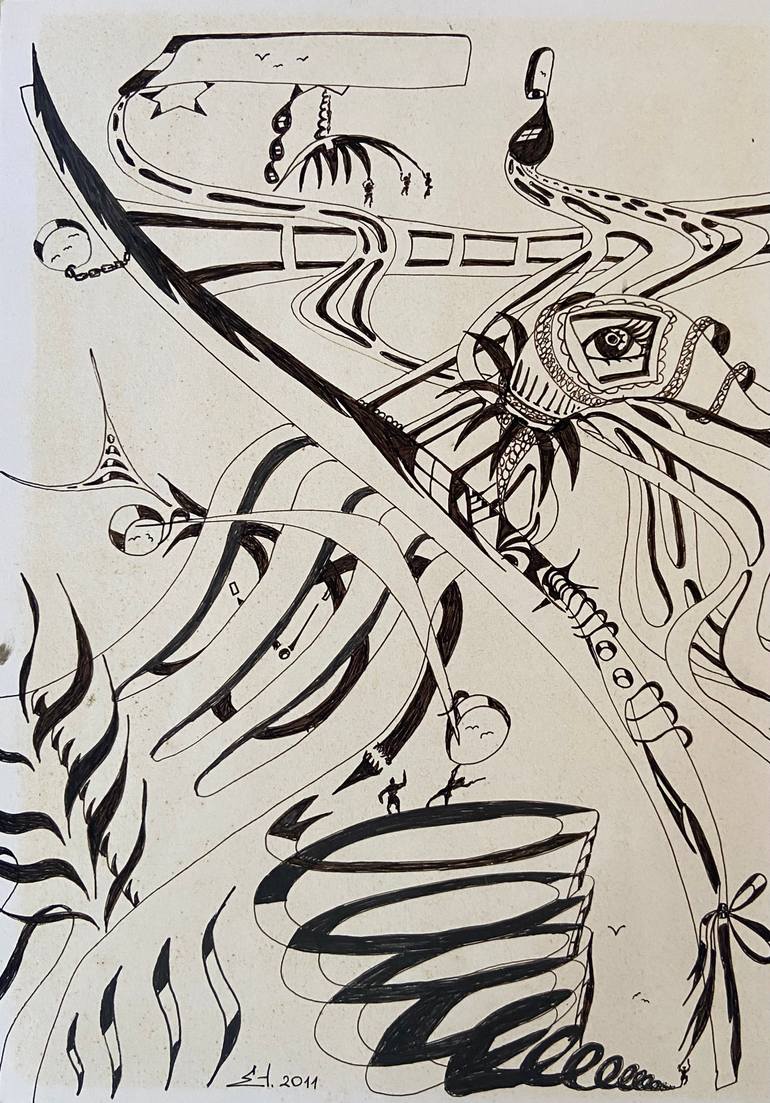 Original Figurative Abstract Painting by Erol YıLdıRıM