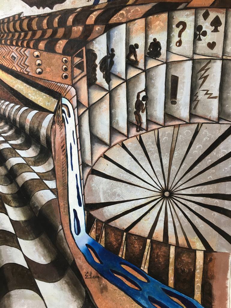 Original Figurative Abstract Painting by Erol YıLdıRıM