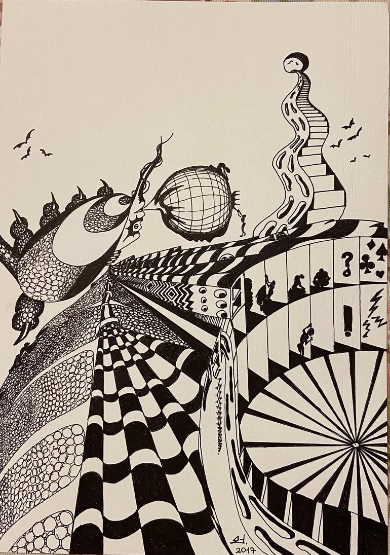 Original Figurative Abstract Painting by Erol YıLdıRıM