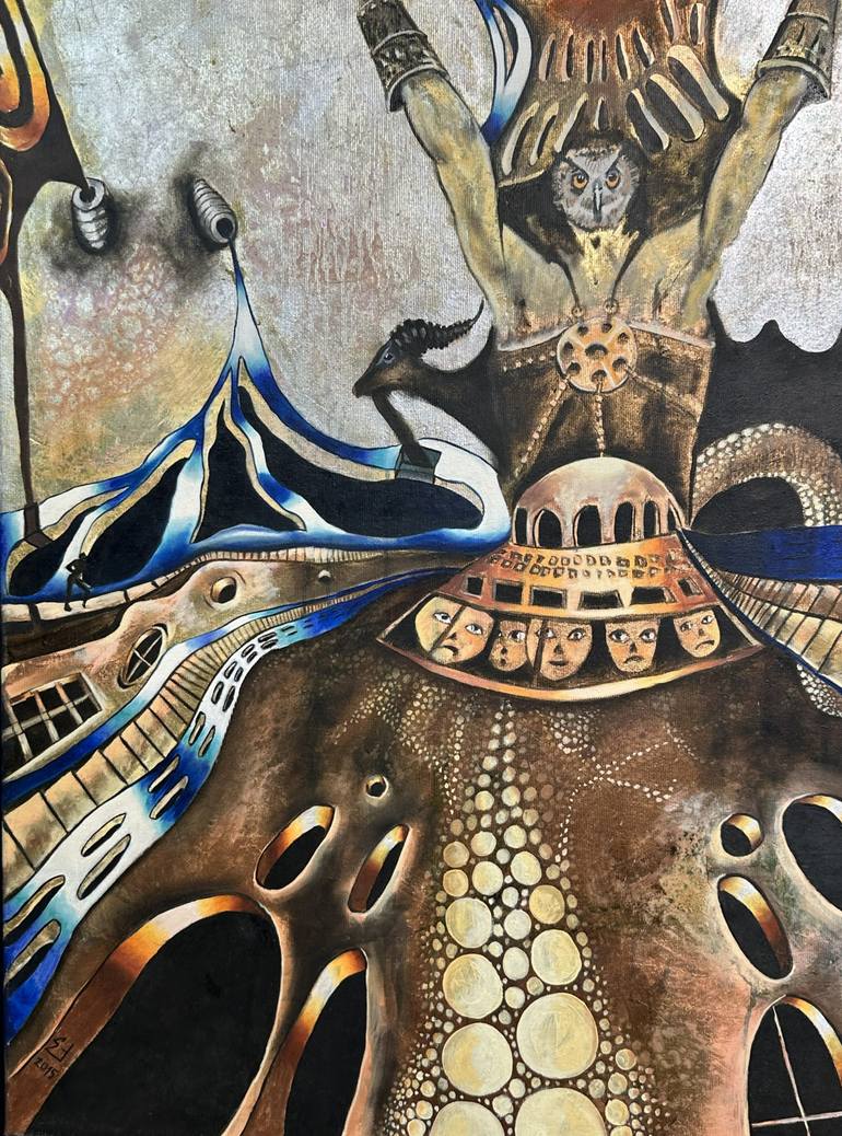 Original Figurative Fantasy Painting by Erol YıLdıRıM
