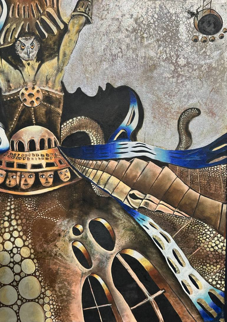 Original Figurative Fantasy Painting by Erol YıLdıRıM