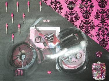 Original Street Art Transportation Collage by Adrian SHAW